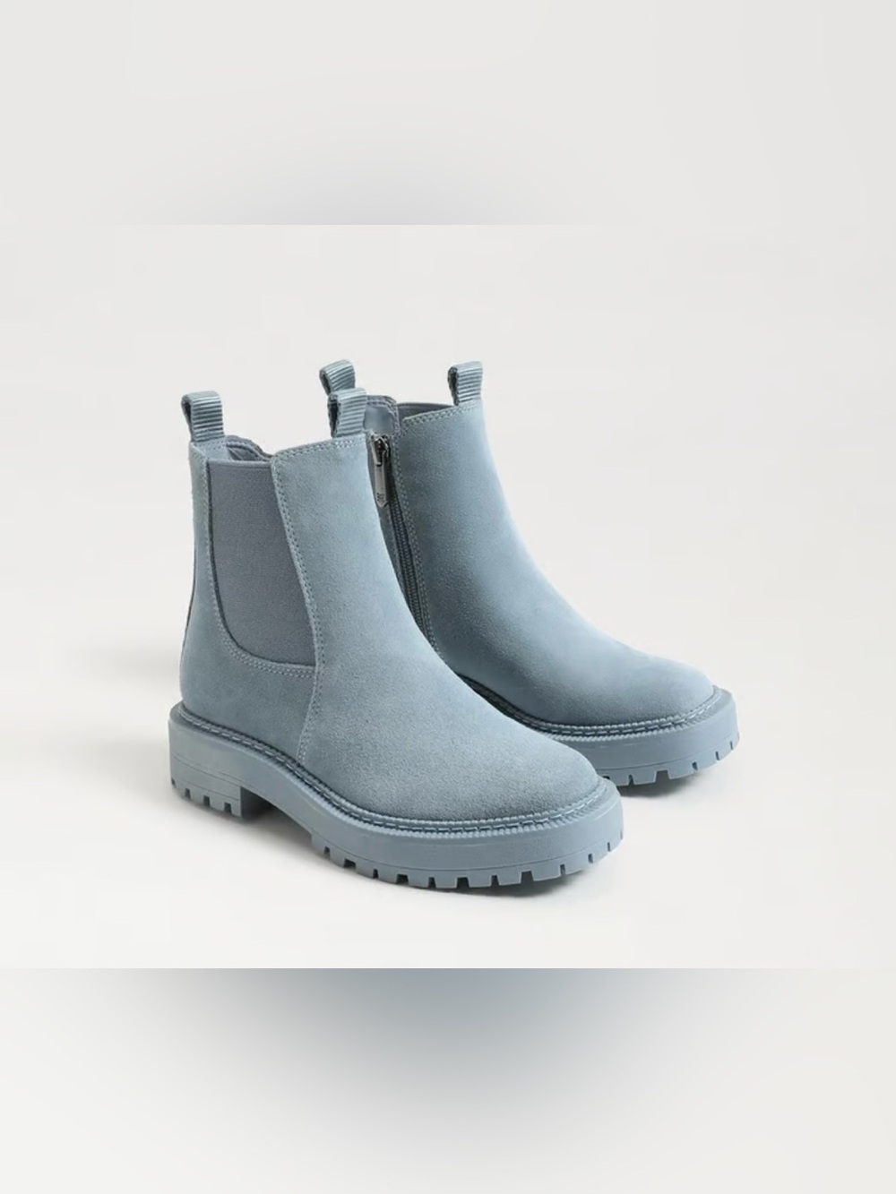 Sam Edelman Kids Blue Suede Chelsea Boots